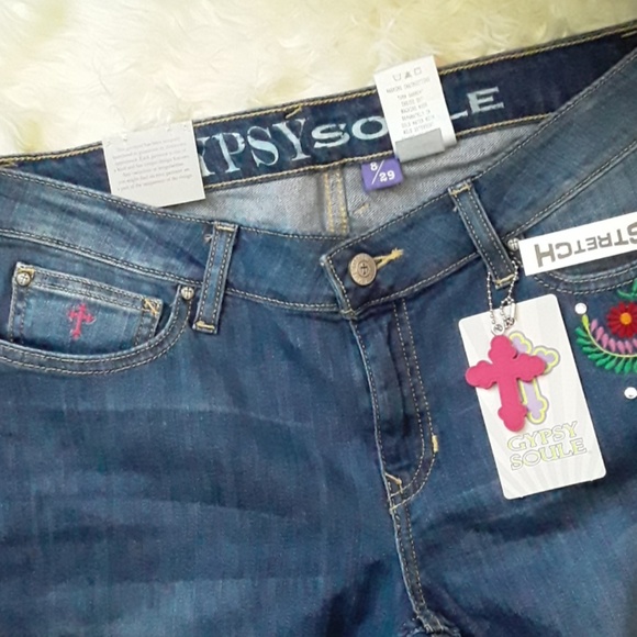 GYPSY SOULE JANIS Jeans with Floral Embroidery - Picture 8 of 8